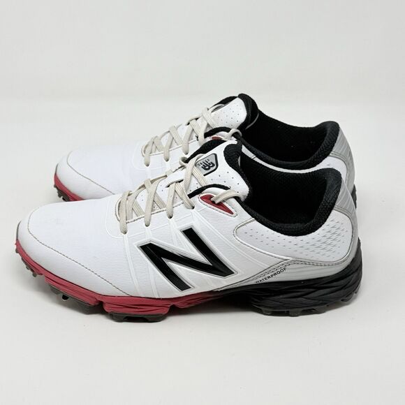 New Balance NBG2004 Golf Cleats Shoes Mens 8.5 D White Black Red Waterproof main image 13